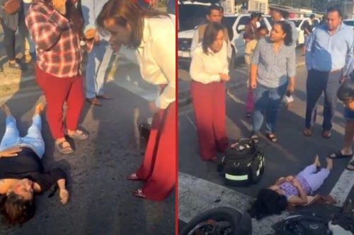 Gobernadora-Rocío-Nahle-auxilia-a-madre-e-hija-atropelladas-y-promete-puente-peatonal-en-Paso-del-Toro